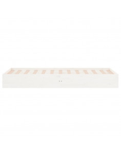 Giroletto Bianco in Legno Massello 90x190 cm Single