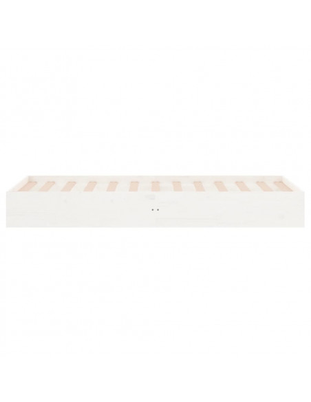 Giroletto Bianco in Legno Massello 90x190 cm Single