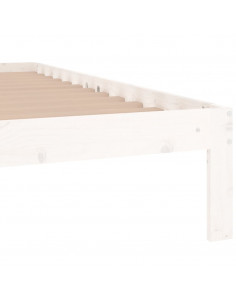 Giroletto Bianco in Legno Massello 90x190 cm Single