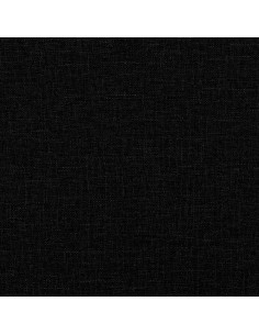 Divano Letto Estraibile con Materassi Nero 90x200 cm in Tessuto