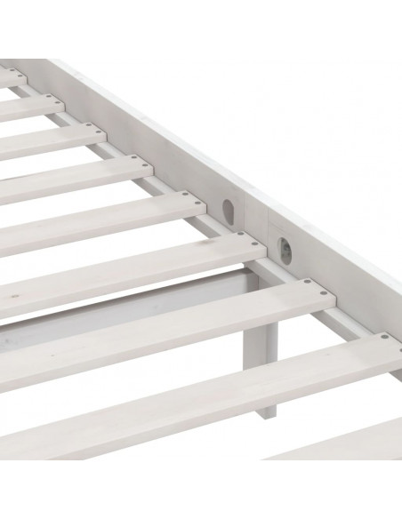 Giroletto Bianco in Legno Massello 75x190 cm Small Single