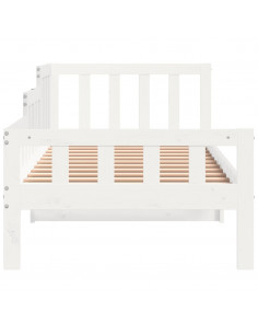 Dormeuse Bianca 90x200 cm in Legno Massello di Pino