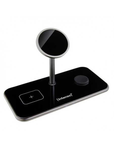 INTENSO MAGNETIC WIRELESS CHARGING STAND MB13 3 IN 1 MAGSAFE COMPATIBILITY OUTPUT 15W BLACK