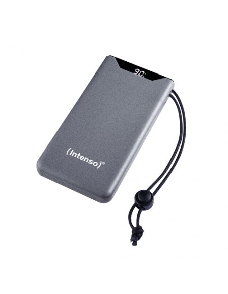 INTENSO POWER BANK  F10000, PD, QUALCOMM QUICK CHARGE 3.0, DIGITAL PERCENTAGE DISPLAY, GRIGIO