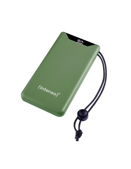 INTENSO POWER BANK  F10000, PD, QUALCOMM QUICK CHARGE 3.0, DIGITAL PERCENTAGE DISPLAY, VERDE