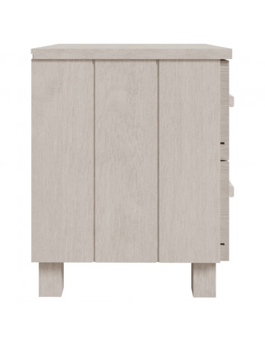 Comodini HAMAR 2 pz Bianchi 40x35x44,5 cm in Legno di Pino