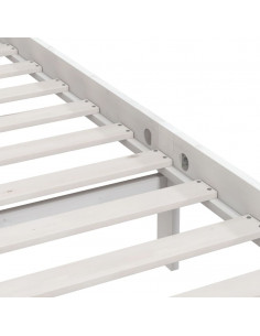 Giroletto Bianco in Legno Massello di Pino 100x200 cm