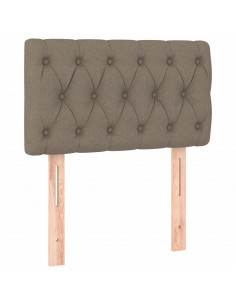 Giroletto a Molle con Materasso Tortora 80x200 cm inTessuto