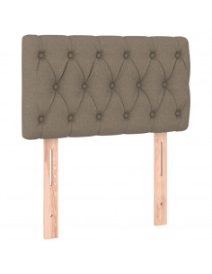 Giroletto a Molle con Materasso Tortora 80x200 cm inTessuto