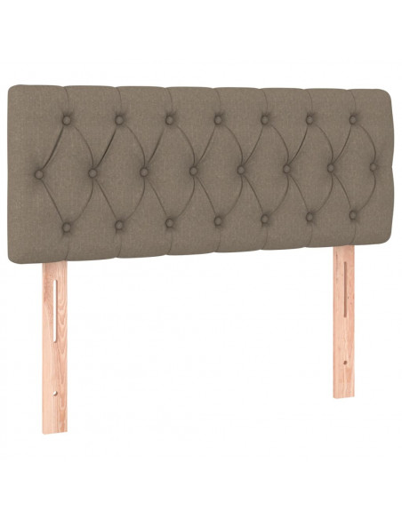 Giroletto a Molle con Materasso Tortora 90x190 cm in Tessuto