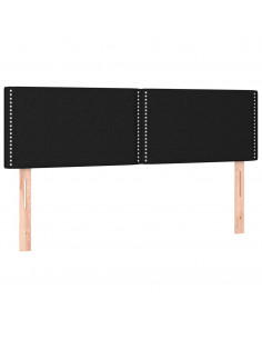 Giroletto a Molle con Materasso Nero 140x200 cm in Tessuto