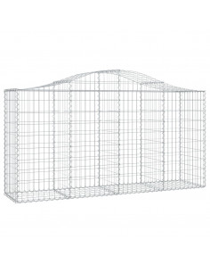 Cesto Gabbione ad Arco 200x50x100/120 cm Ferro Zincato 2