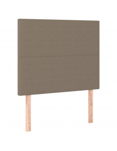 Giroletto a Molle con Materasso Tortora 90x190 cm in Tessuto