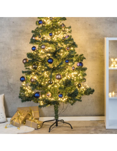 HI Albero di Natale con Supporto in Metallo Verde 180 cm