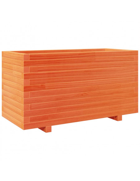 Fioriera Giardino Marrone Cera 90x40x49,5cm Legno Massello Pino