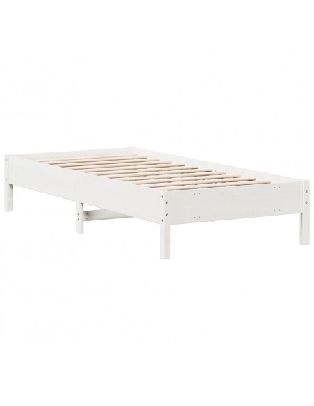 Giroletto Bianco 90x200 cm in Legno Massello di Pino