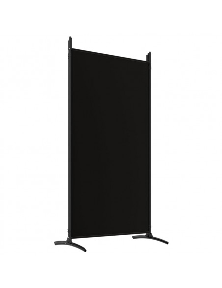 Divisorio a 5 Pannelli Nero 433x180 cm in Tessuto