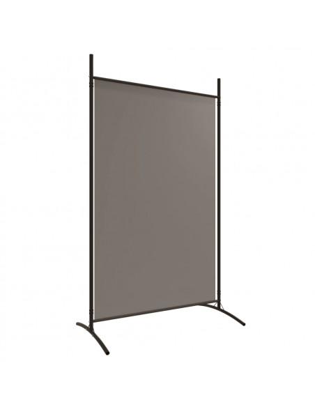 Divisorio a 2 Pannelli Antracite 175x180 cm Tessuto