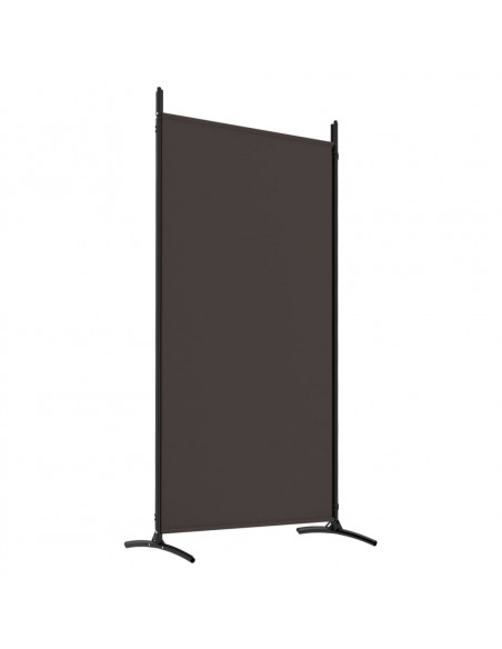 Divisorio a 4 Pannelli Marrone 346x180 cm in Tessuto