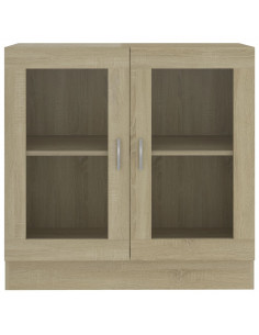 Vetrina Rovere Sonoma 82,5x30,5x80 cm in Legno Multistrato