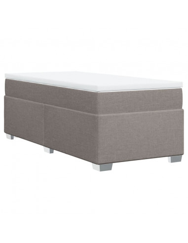 Giroletto a Molle con Materasso Tortora 90x200 cm inTessuto