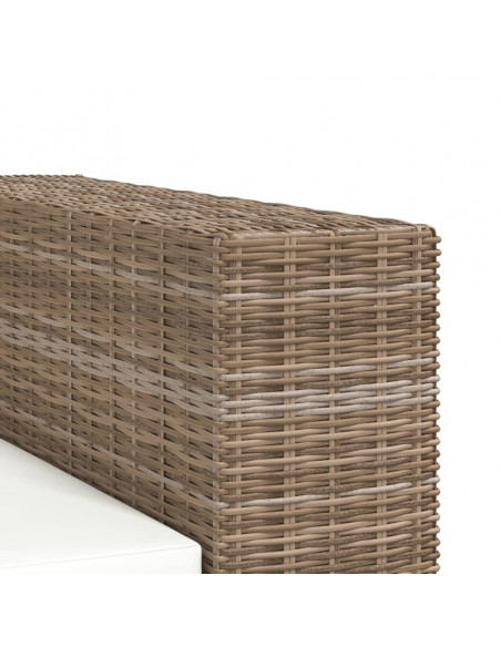 Divano a 2 Posti 7 pz in Rattan Naturale
