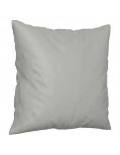 Divano 2 Posti Cuscini Grigio Chiaro 140 cm Tessuto Microfibra