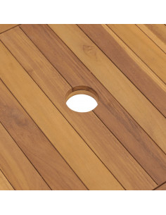 Vanità da Bagno in Legno Massello di Teak 132x45x75 cm