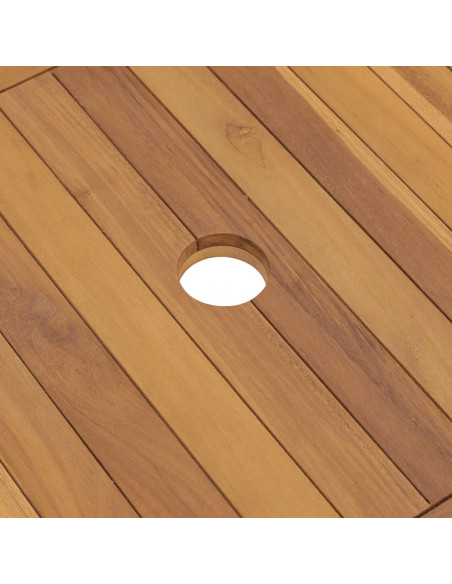 Vanità da Bagno in Legno Massello di Teak 132x45x75 cm
