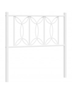 Testiera in Metallo Bianco 90 cm 2