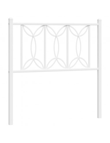 Testiera in Metallo Bianco 90 cm