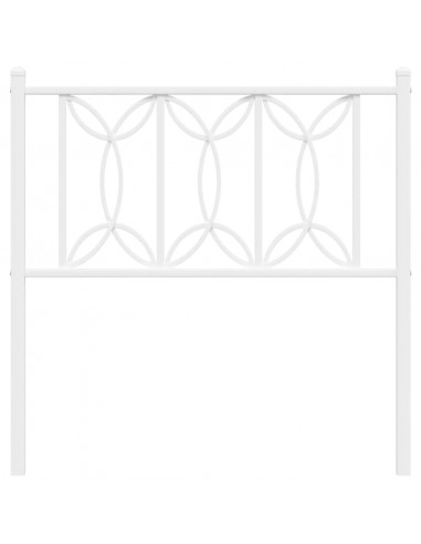 Testiera in Metallo Bianco 90 cm