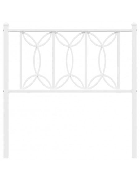 Testiera in Metallo Bianco 90 cm