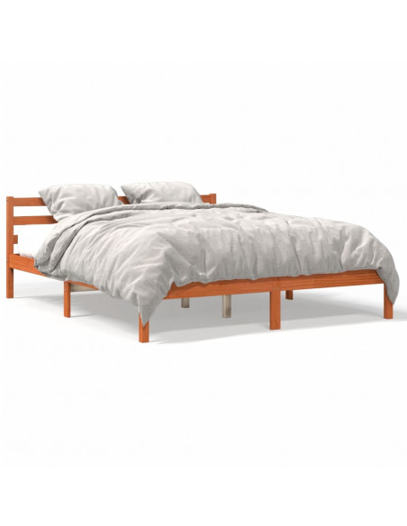 Giroletto Marrone Cera 200x200 cm in Legno Massello di Pino