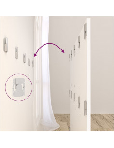 Testiera per Letto Bianca 160x1,5x80 cm in Legno Multistrato