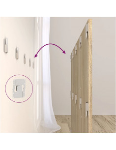 Testiera Letto Rovere Sonoma 160x1,5x80 cm in Legno Multistrato