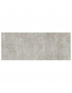 Testiera Letto Grigio Cemento 200x1,5x80cm in Legno Multistrato