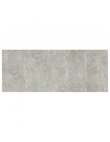 Testiera Letto Grigio Cemento 200x1,5x80cm in Legno Multistrato