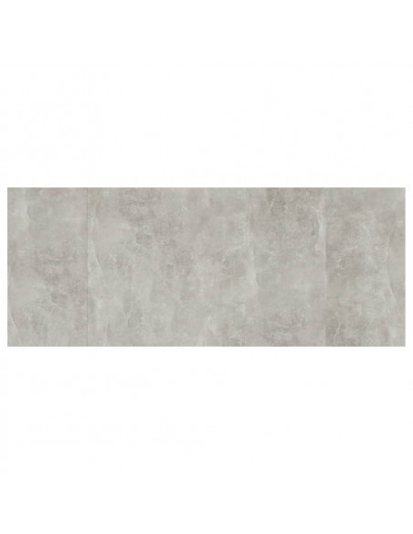 Testiera Letto Grigio Cemento 200x1,5x80cm in Legno Multistrato