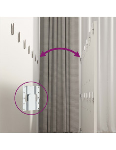 Testiera per Letto Bianca 240x1,5x80 cm in Legno Ingegnerizzato