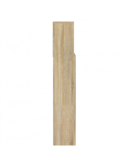 Testiera con Scomparti Rovere Sonoma 140x19x103,5 cm