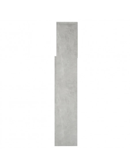 Testiera con Scomparti Grigio Cemento 160x19x103,5 cm