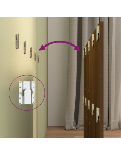 Testiera Letto Rovere Marrone 120x1,5x80cm in Legno Multistrato