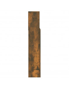 Testiera con Scomparti Rovere Fumo 140x19x103,5 cm