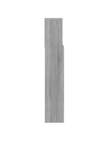 Testiera con Scomparti Grigio Sonoma 140x19x103,5 cm