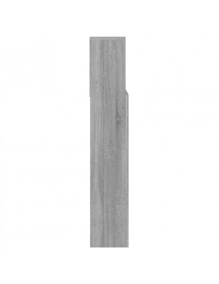 Testiera con Scomparti Grigio Sonoma 140x19x103,5 cm