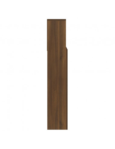 Testiera con Scomparti Rovere Marrone 140x19x103,5 cm