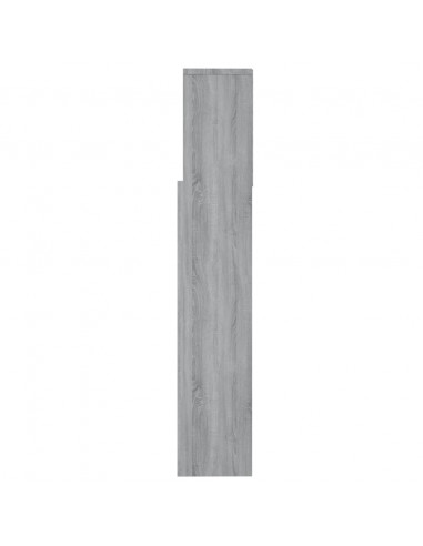 Testiera con Scomparti Grigio Sonoma 160x19x103,5 cm