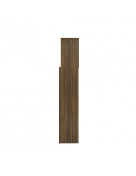 Testiera con Scomparti Rovere Marrone 160x19x103,5 cm