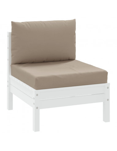 Cuscini per Pallet 2 pz Tortora in Tessuto Oxford